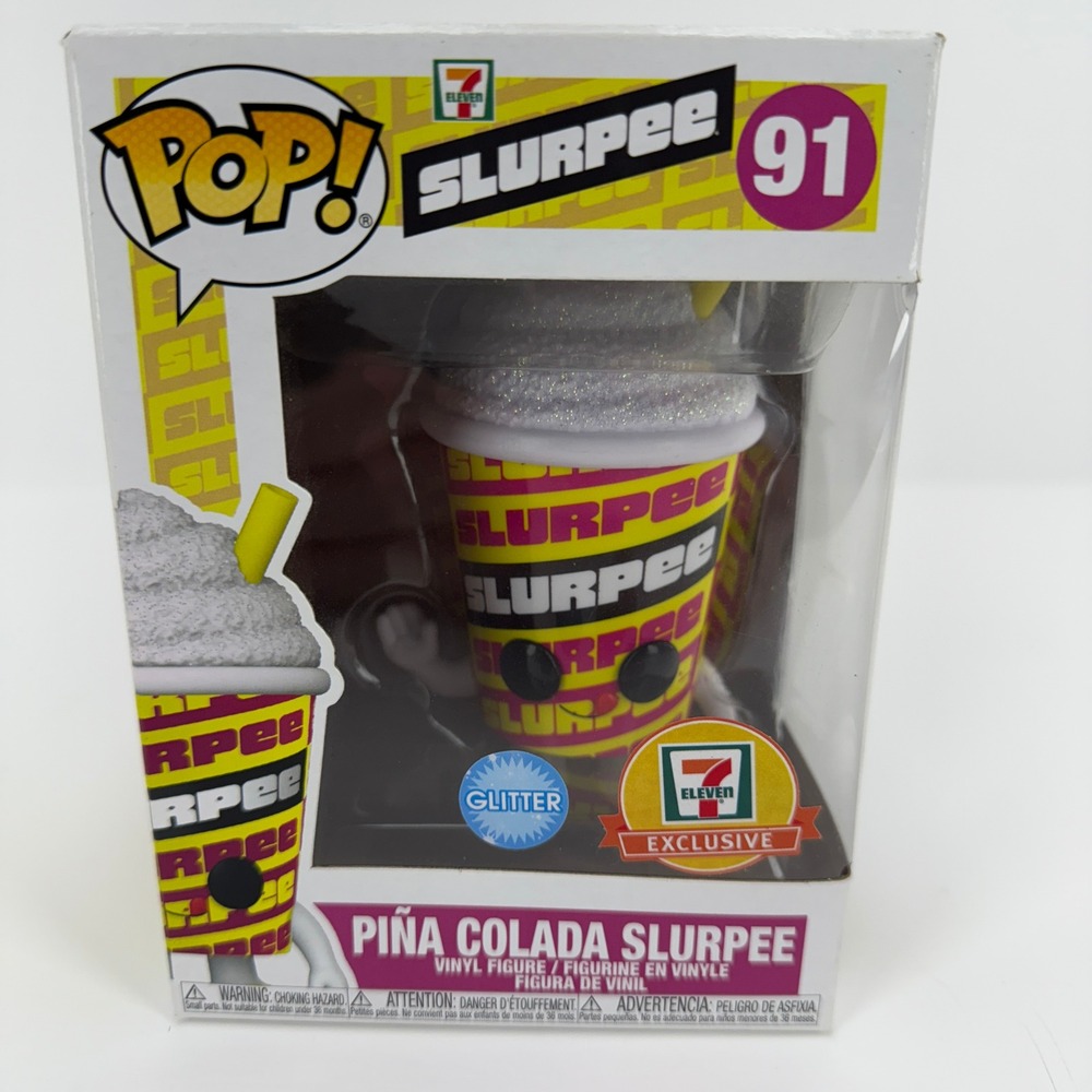 Funko Pop 91 Piña Colada Slurpee 7 Eleven Exclusive Glitter Vinyl Figure